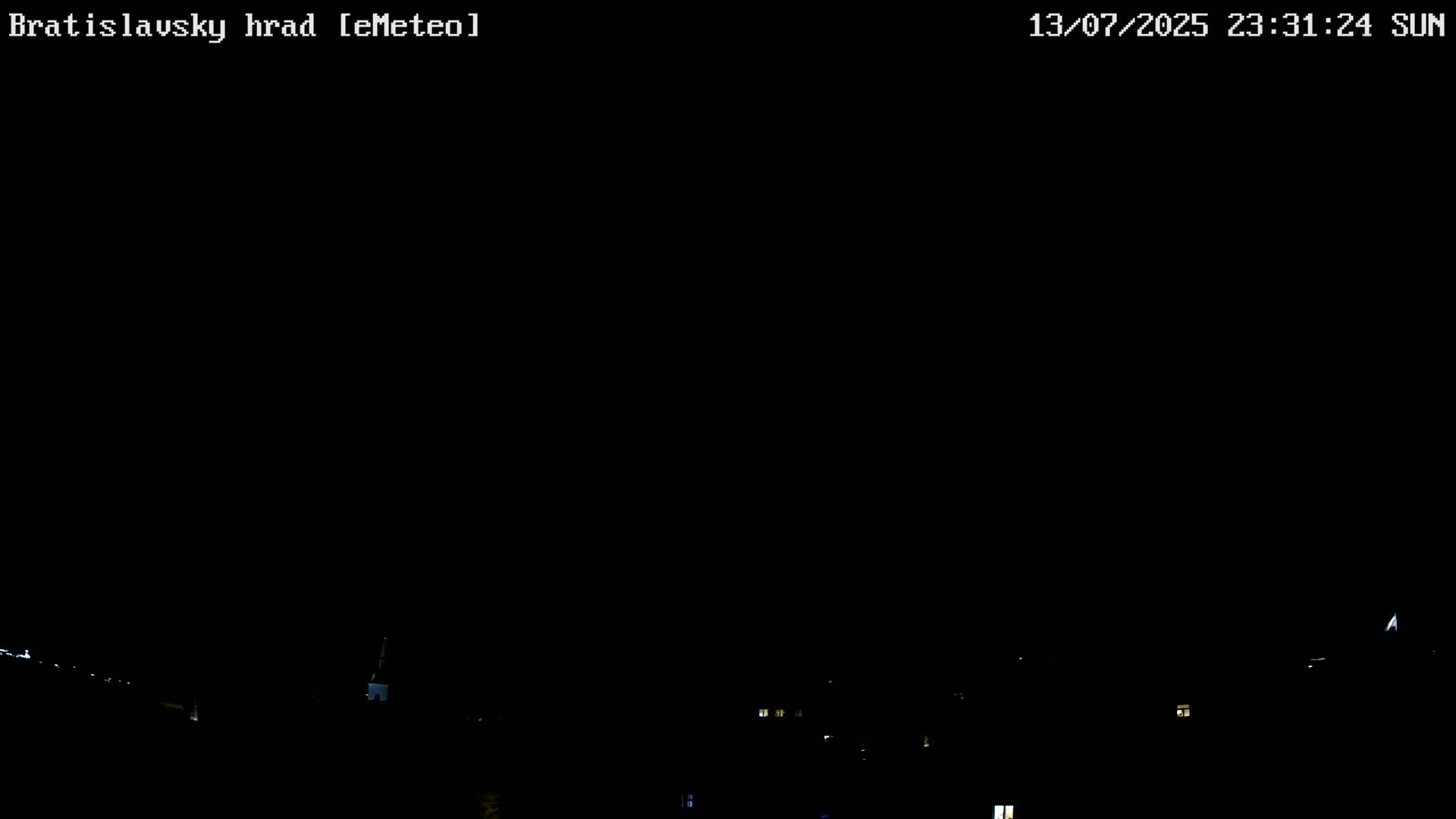Bratislava, Bratislavský hrad (Bratislava Castle) South View Live Cam - Stare Mesto, Okres Bratislava I, Bratislava, Slovakia