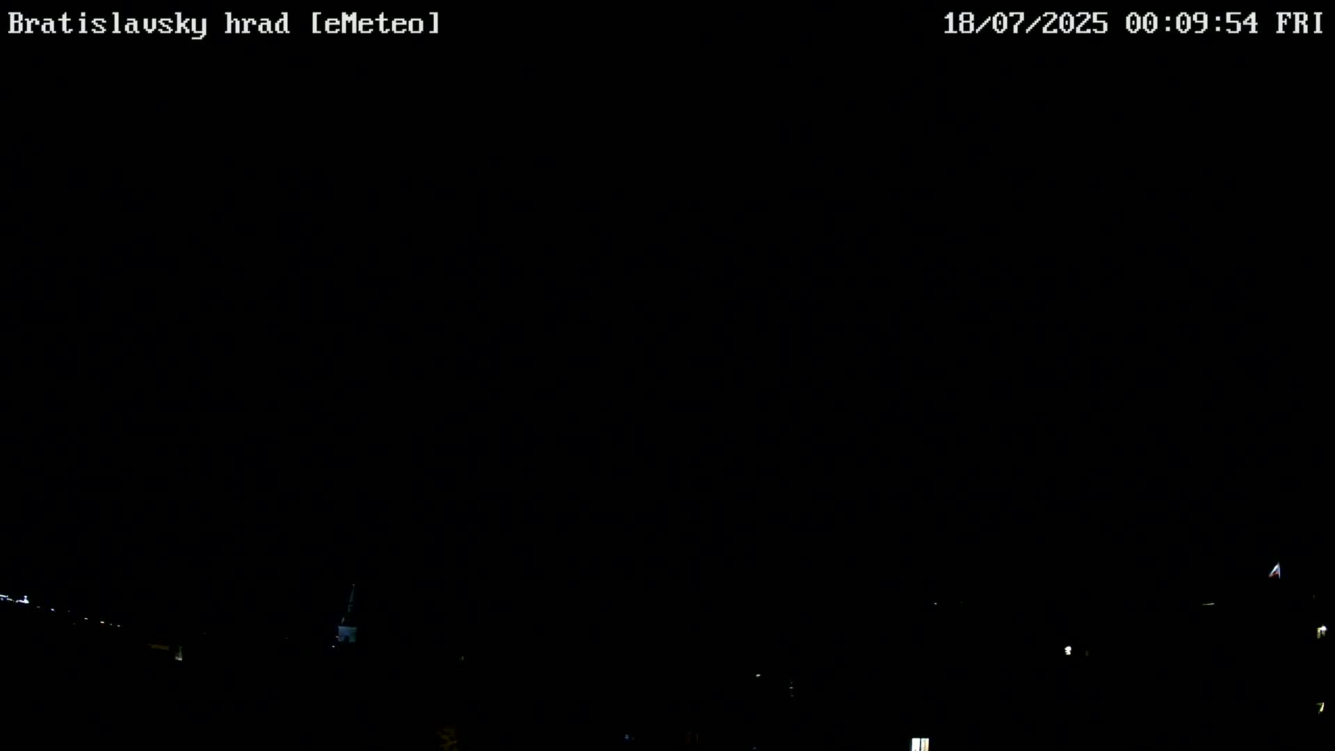 Bratislava, Bratislavský hrad (Bratislava Castle) South View Live Cam - Stare Mesto, Okres Bratislava I, Bratislava, Slovakia