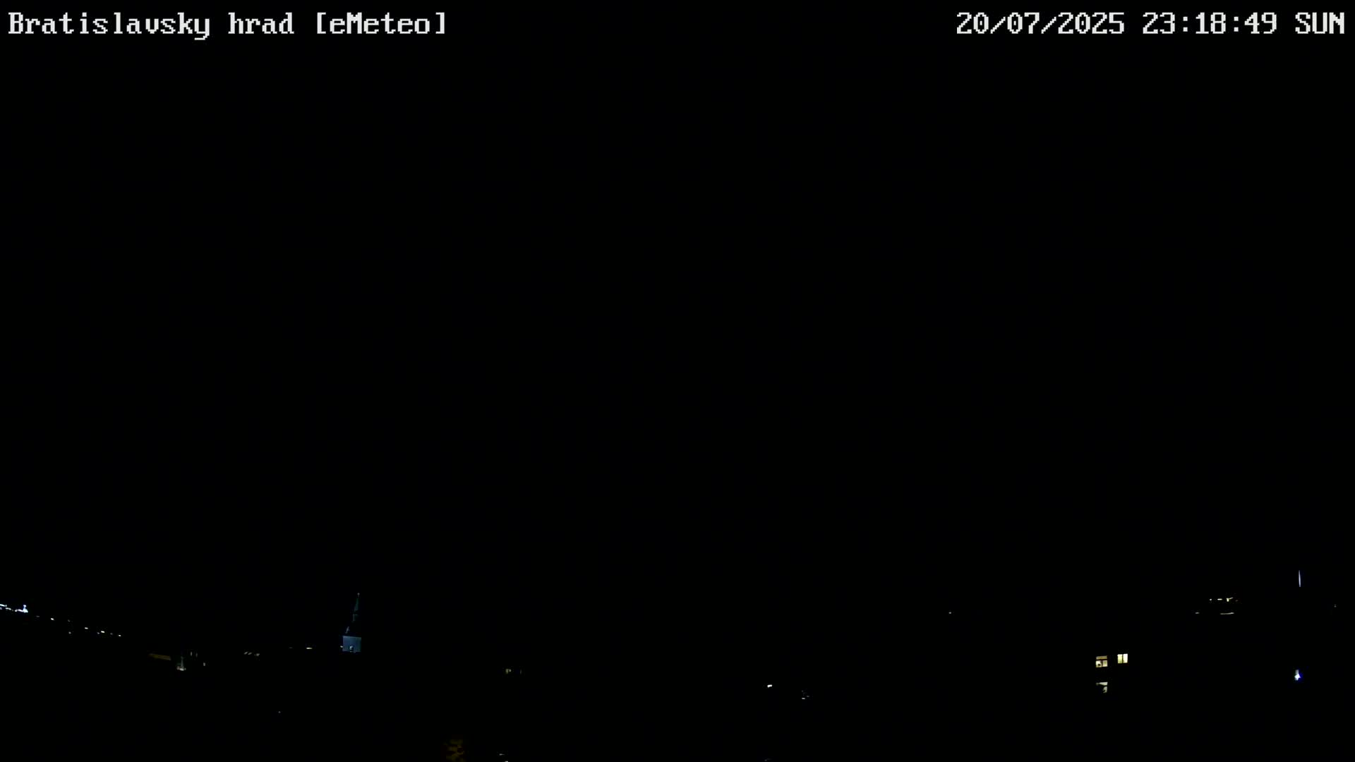 Bratislava, Bratislavský hrad (Bratislava Castle) South View Live Cam - Stare Mesto, Okres Bratislava I, Bratislava, Slovakia