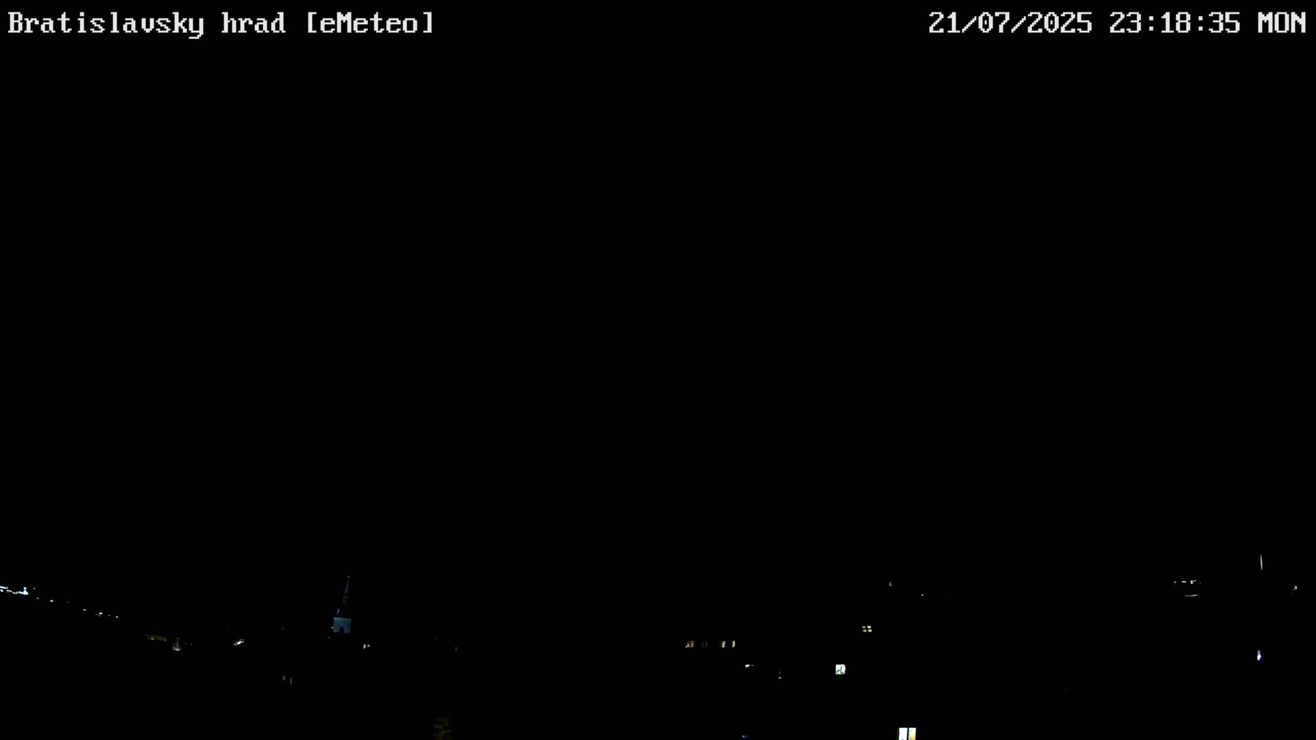 Bratislava, Bratislavský hrad (Bratislava Castle) South View Live Cam - Stare Mesto, Okres Bratislava I, Bratislava, Slovakia