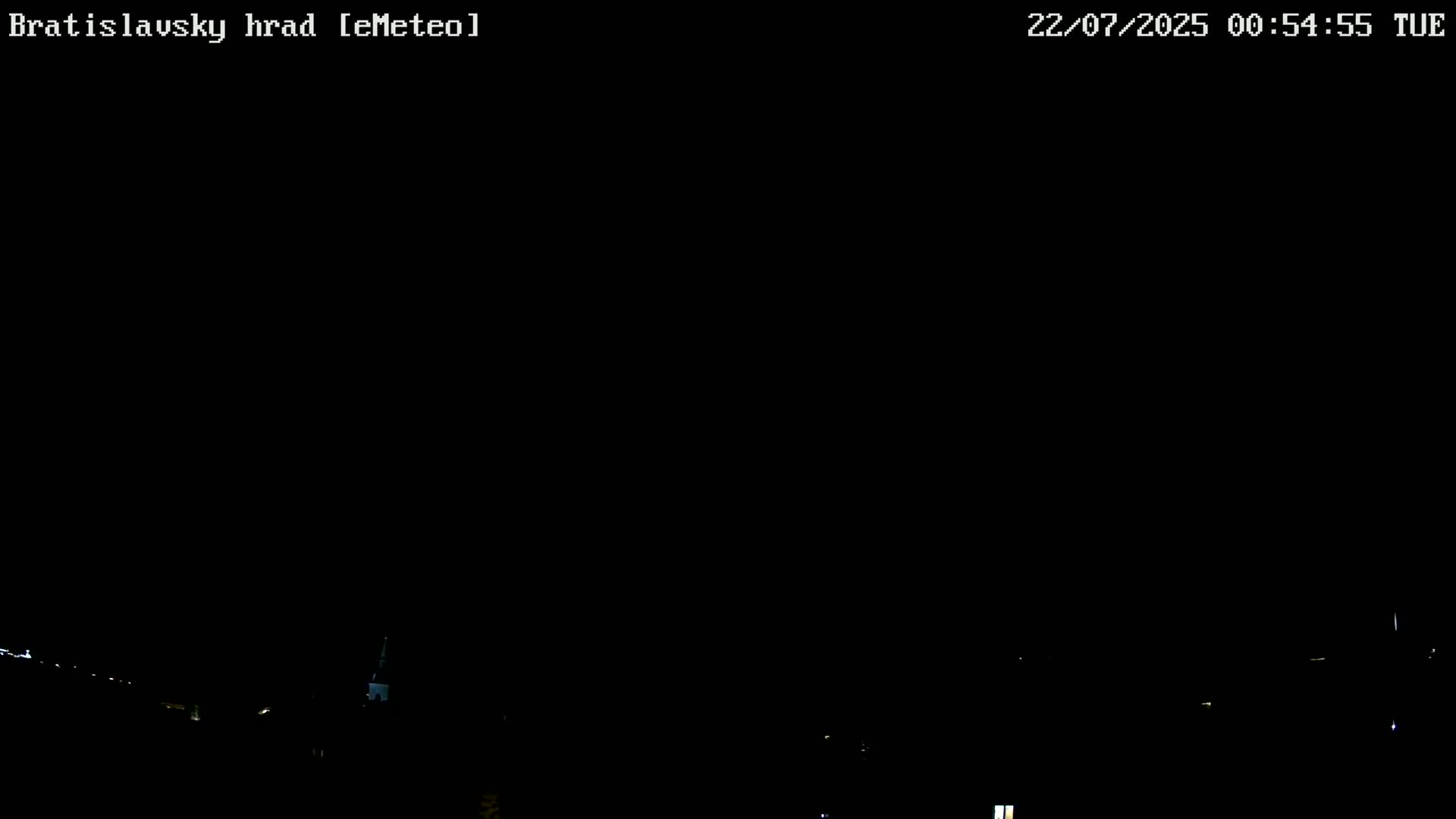 Bratislava, Bratislavský hrad (Bratislava Castle) South View Live Cam - Stare Mesto, Okres Bratislava I, Bratislava, Slovakia