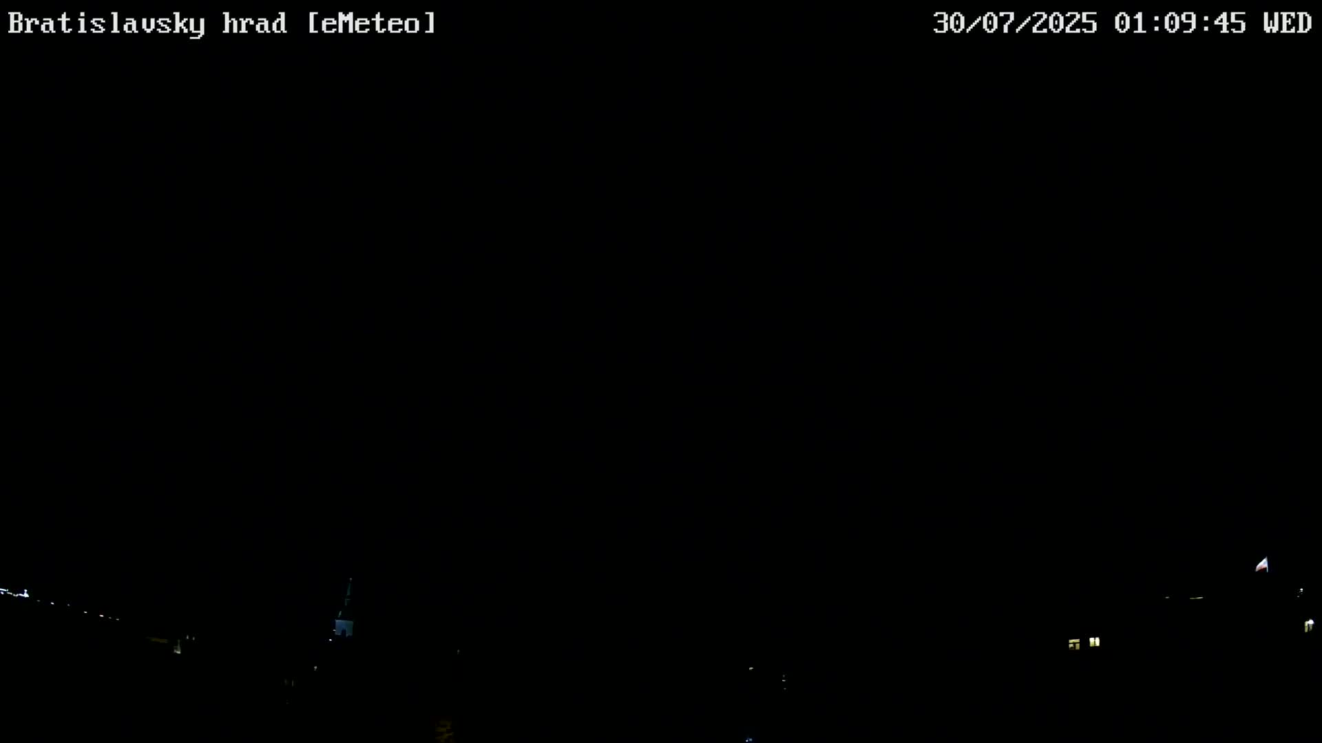 Bratislava, Bratislavský hrad (Bratislava Castle) South View Live Cam - Stare Mesto, Okres Bratislava I, Bratislava, Slovakia