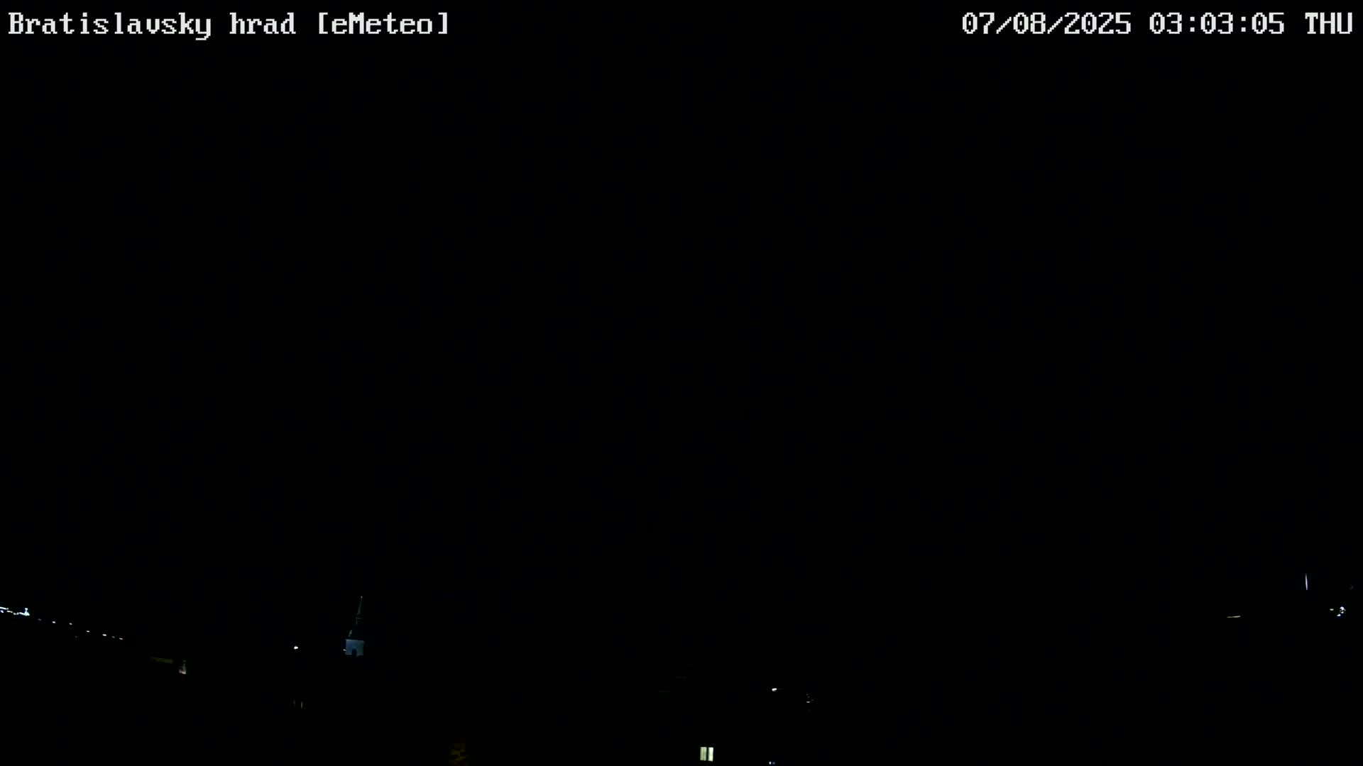 Bratislava, Bratislavský hrad (Bratislava Castle) South View Live Cam - Stare Mesto, Okres Bratislava I, Bratislava, Slovakia