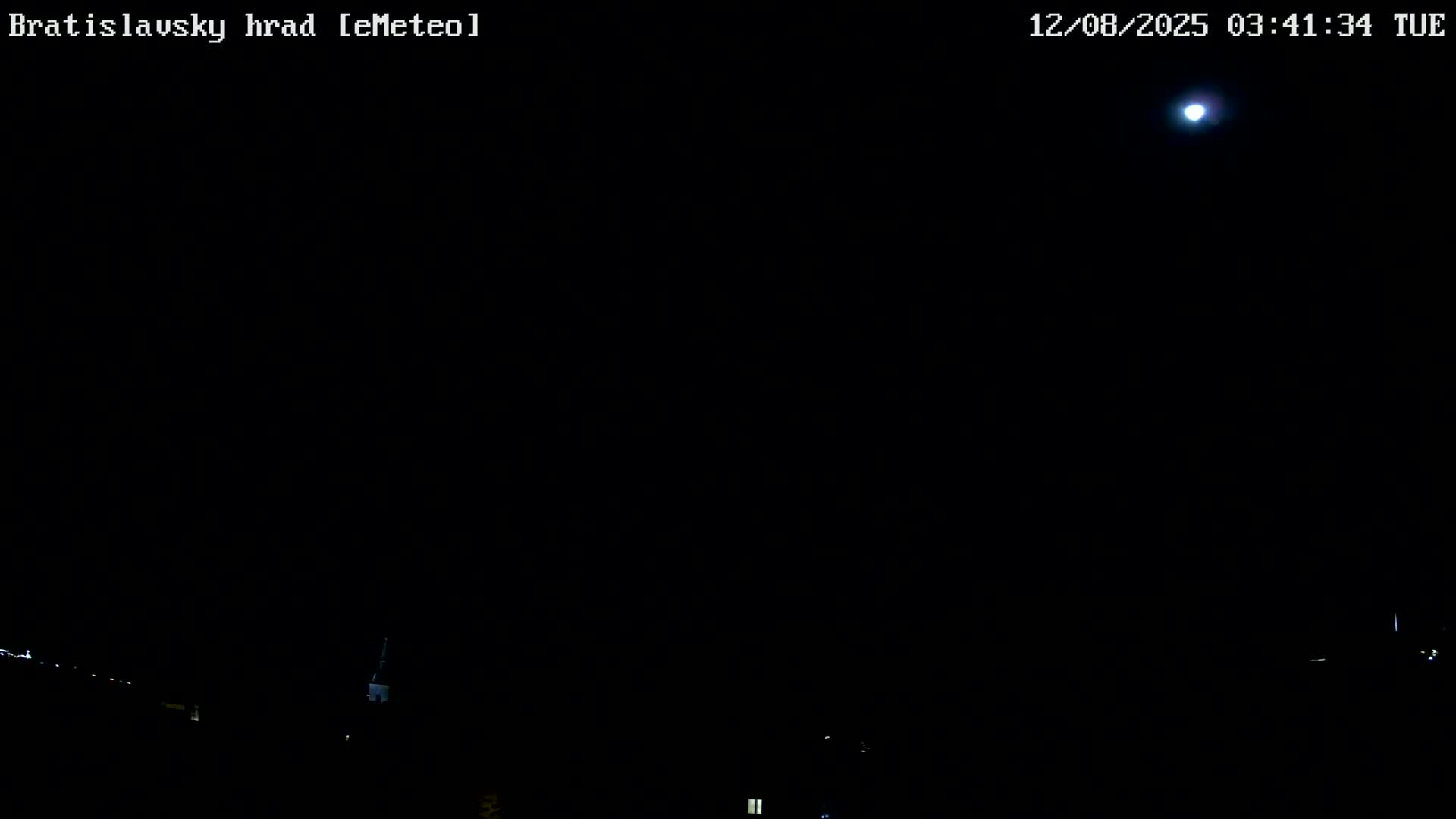 Bratislava, Bratislavský hrad (Bratislava Castle) South View Live Cam - Stare Mesto, Okres Bratislava I, Bratislava, Slovakia