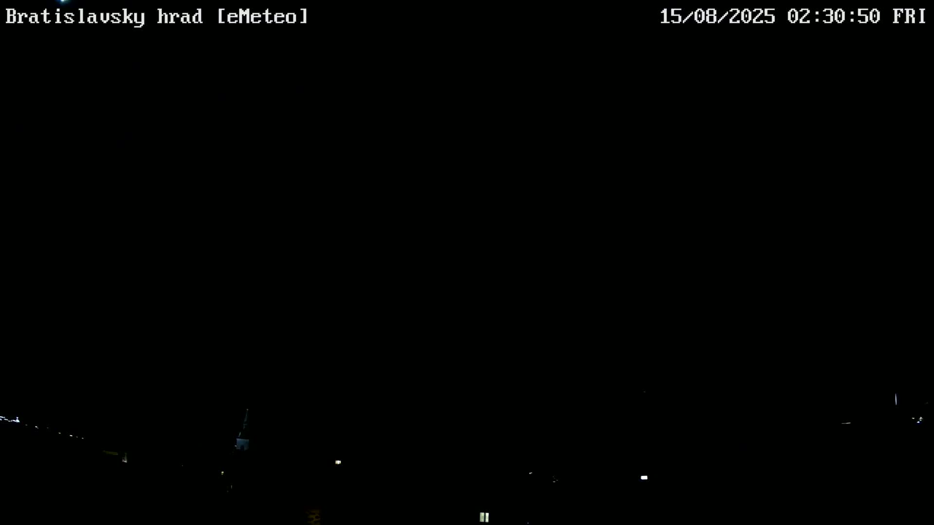 Bratislava, Bratislavský hrad (Bratislava Castle) South View Live Cam - Stare Mesto, Okres Bratislava I, Bratislava, Slovakia