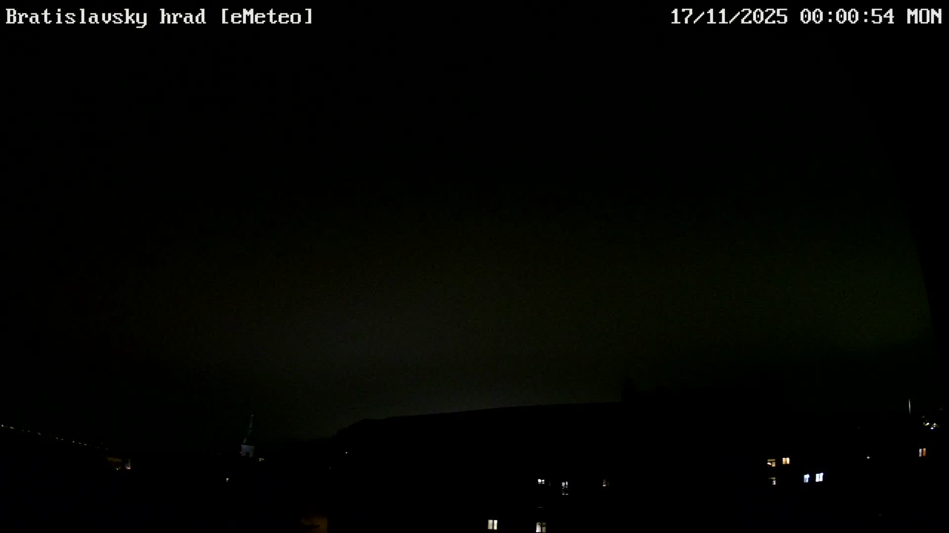 Bratislava, Bratislavský hrad (Bratislava Castle) South View Live Cam - Stare Mesto, Okres Bratislava I, Bratislava, Slovakia