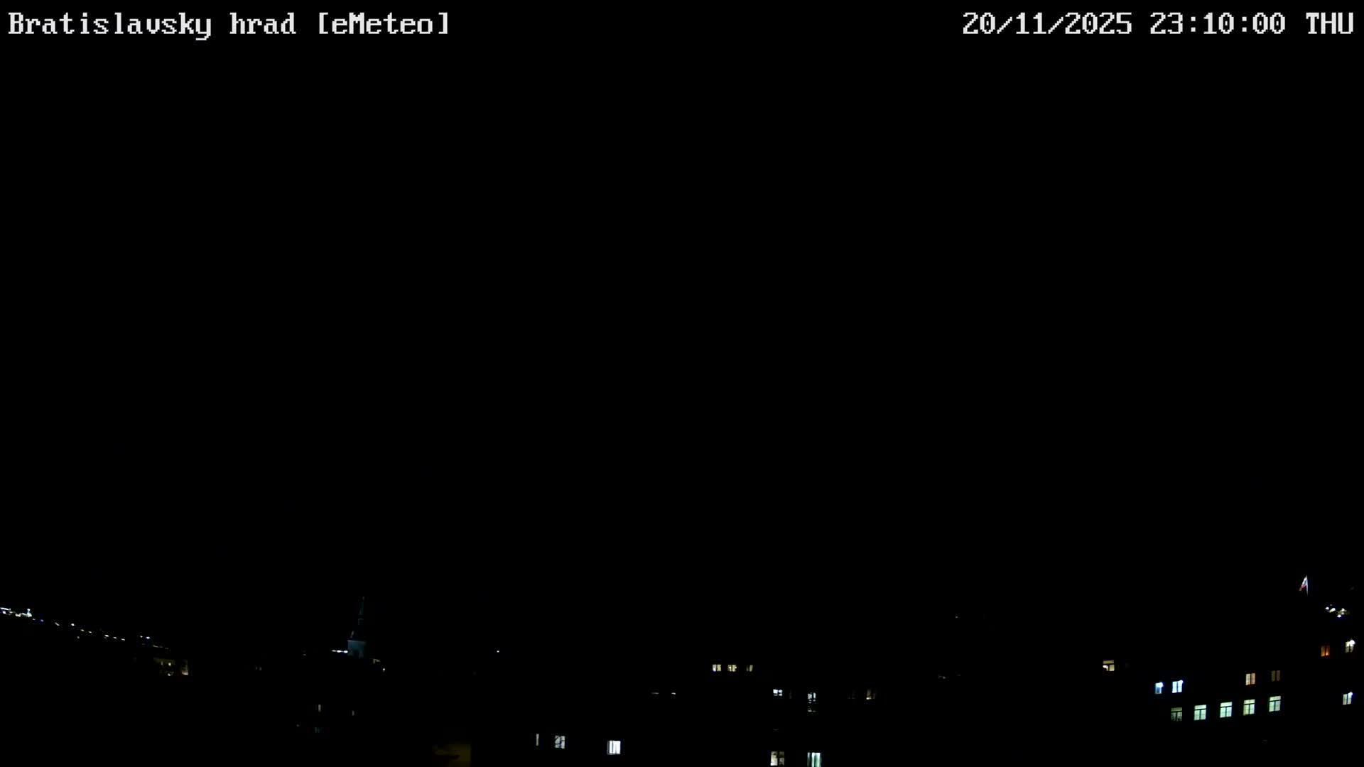 Bratislava, Bratislavský hrad (Bratislava Castle) South View Live Cam - Stare Mesto, Okres Bratislava I, Bratislava, Slovakia