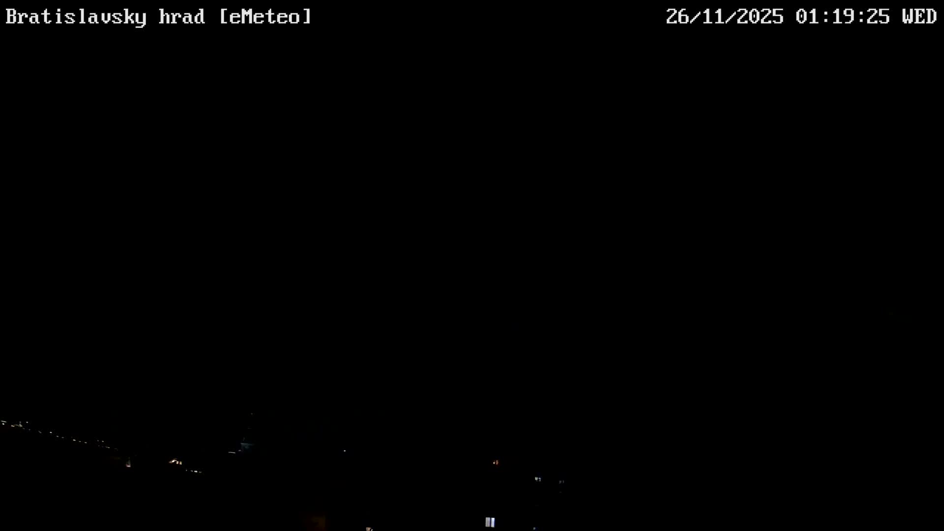 Bratislava, Bratislavský hrad (Bratislava Castle) South View Live Cam - Stare Mesto, Okres Bratislava I, Bratislava, Slovakia