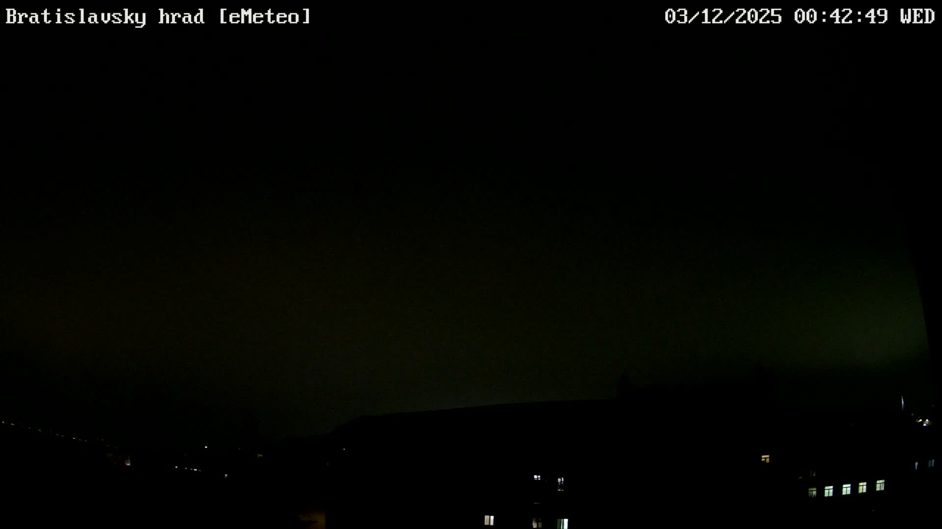 Bratislava, Bratislavský hrad (Bratislava Castle) South View Live Cam - Stare Mesto, Okres Bratislava I, Bratislava, Slovakia