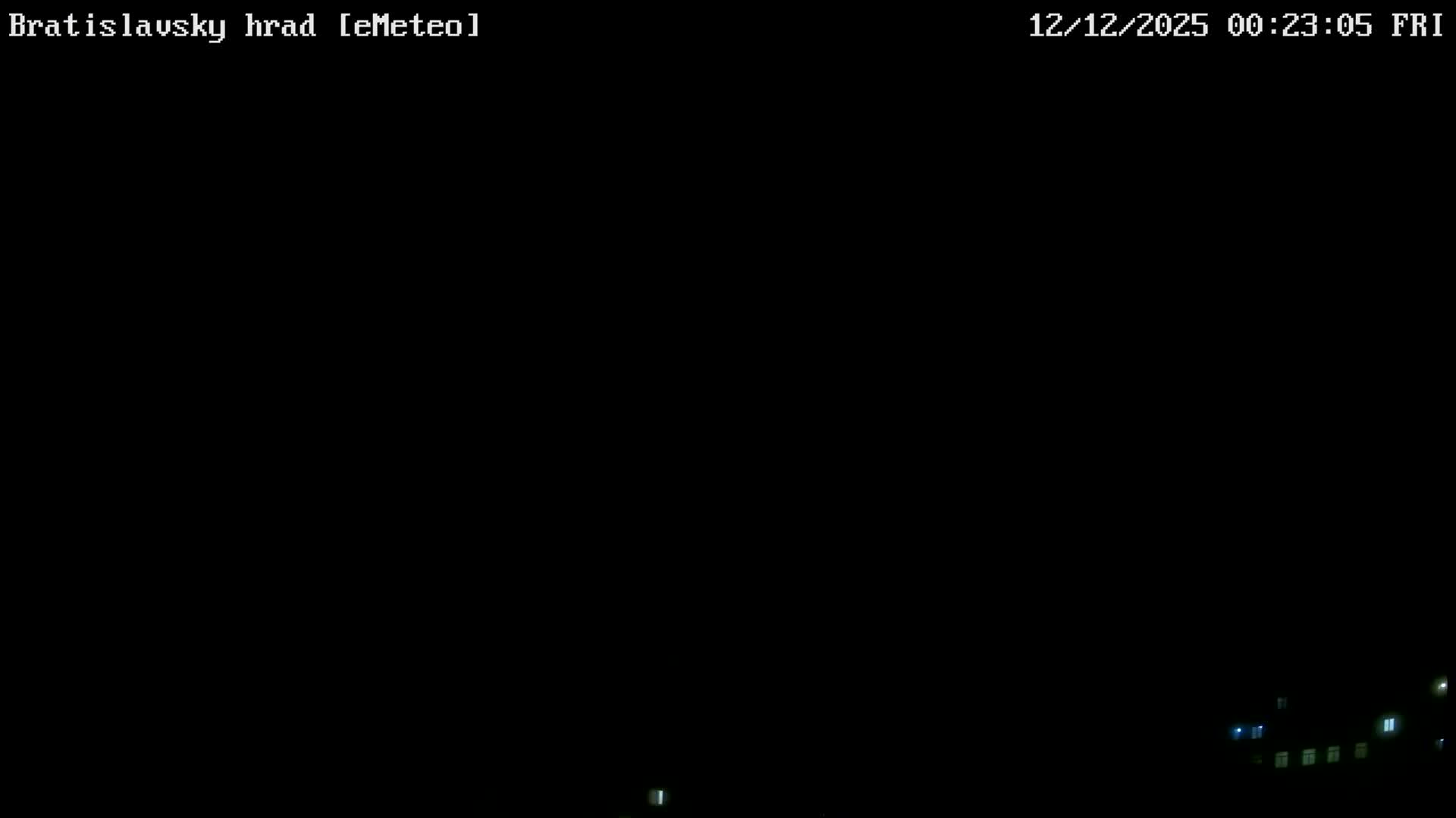 Bratislava, Bratislavský hrad (Bratislava Castle) South View Live Cam - Stare Mesto, Okres Bratislava I, Bratislava, Slovakia