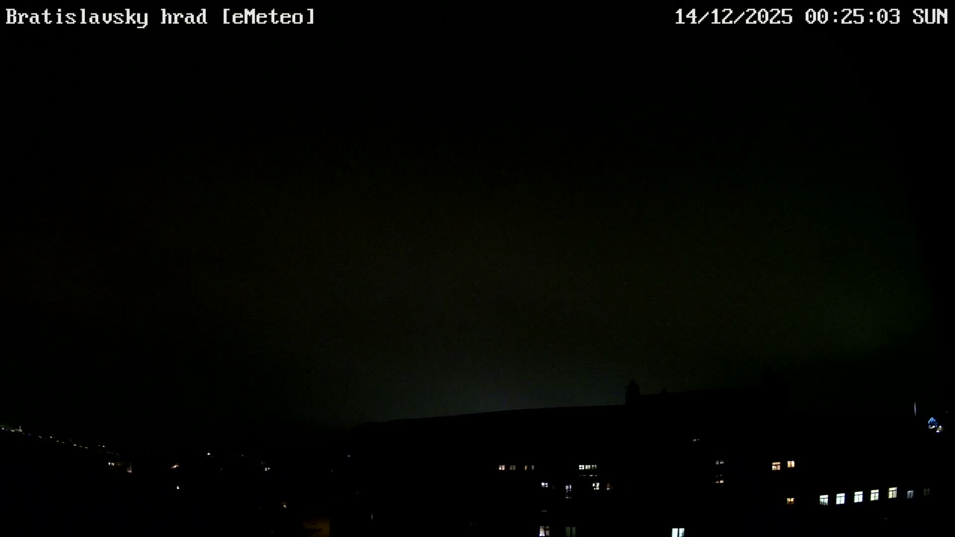 Bratislava, Bratislavský hrad (Bratislava Castle) South View Live Cam - Stare Mesto, Okres Bratislava I, Bratislava, Slovakia