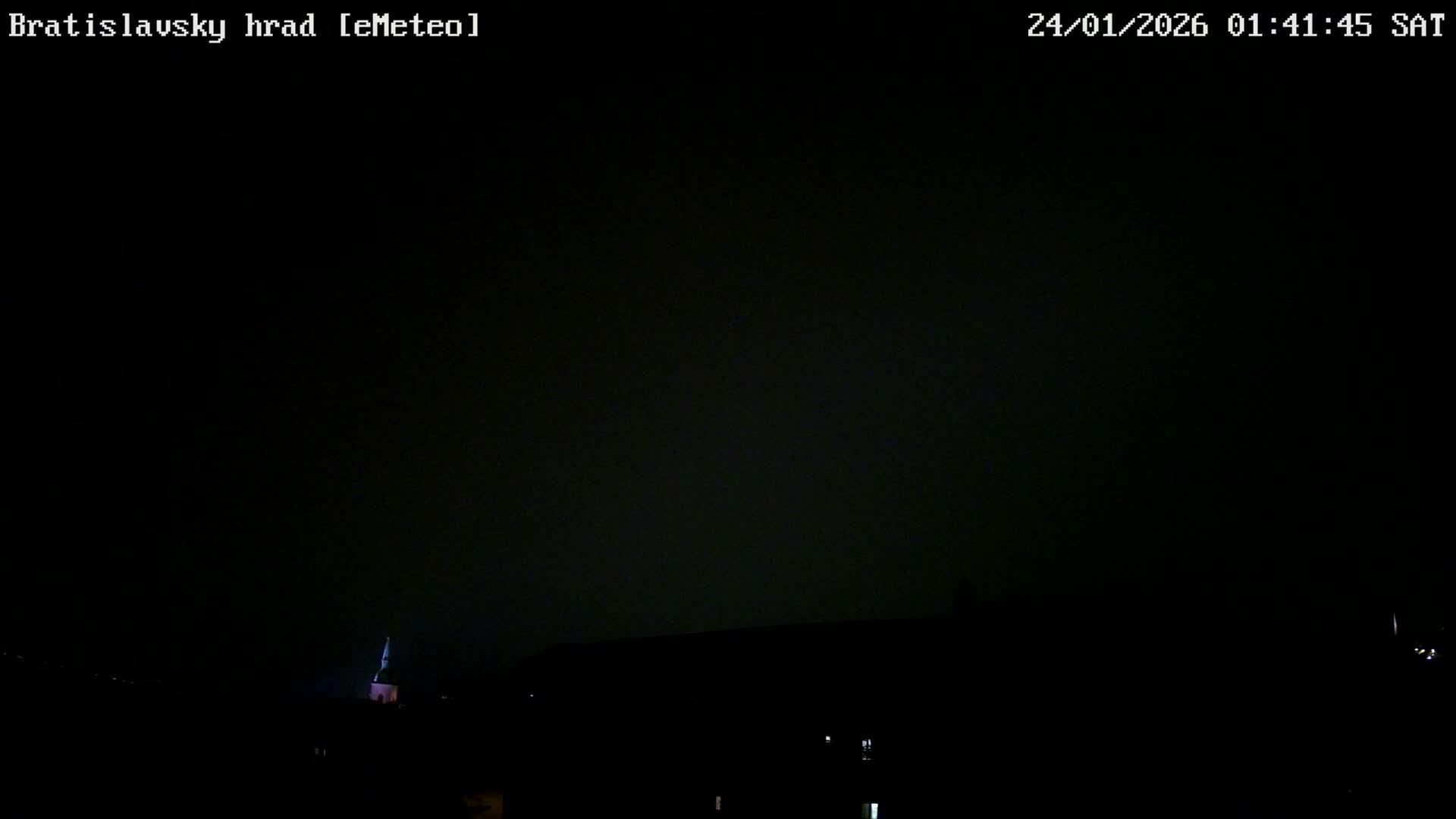 Bratislava, Bratislavský hrad (Bratislava Castle) South View Live Cam - Stare Mesto, Okres Bratislava I, Bratislava, Slovakia