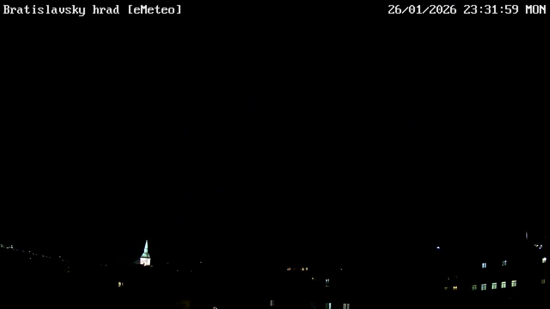 Bratislava, Bratislavský hrad (Bratislava Castle) South View Live Cam - Stare Mesto, Okres Bratislava I, Bratislava, Slovakia