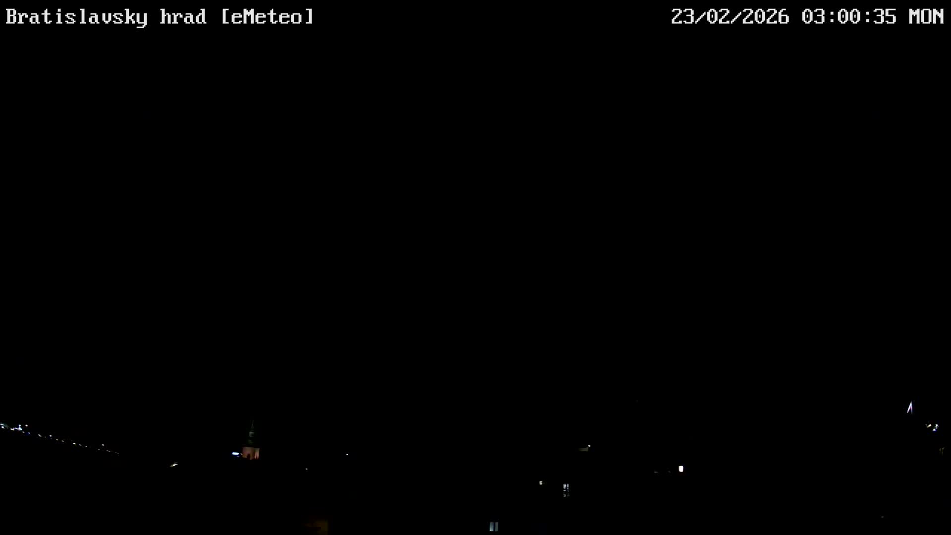 Bratislava, Bratislavský hrad (Bratislava Castle) South View Live Cam - Stare Mesto, Okres Bratislava I, Bratislava, Slovakia