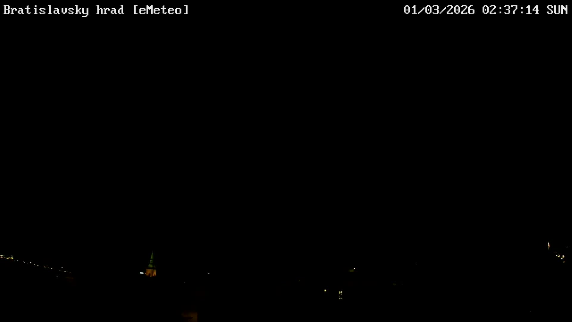 Bratislava, Bratislavský hrad (Bratislava Castle) South View Live Cam - Stare Mesto, Okres Bratislava I, Bratislava, Slovakia