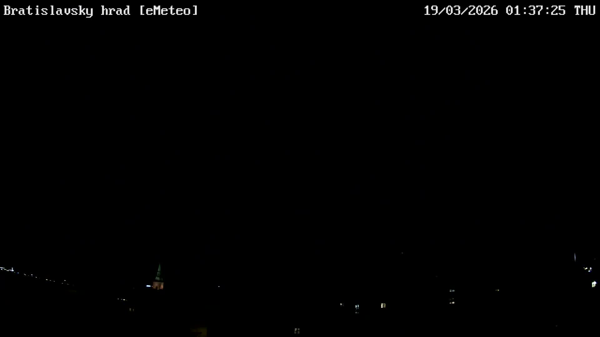 Bratislava, Bratislavský hrad (Bratislava Castle) South View Live Cam - Stare Mesto, Okres Bratislava I, Bratislava, Slovakia