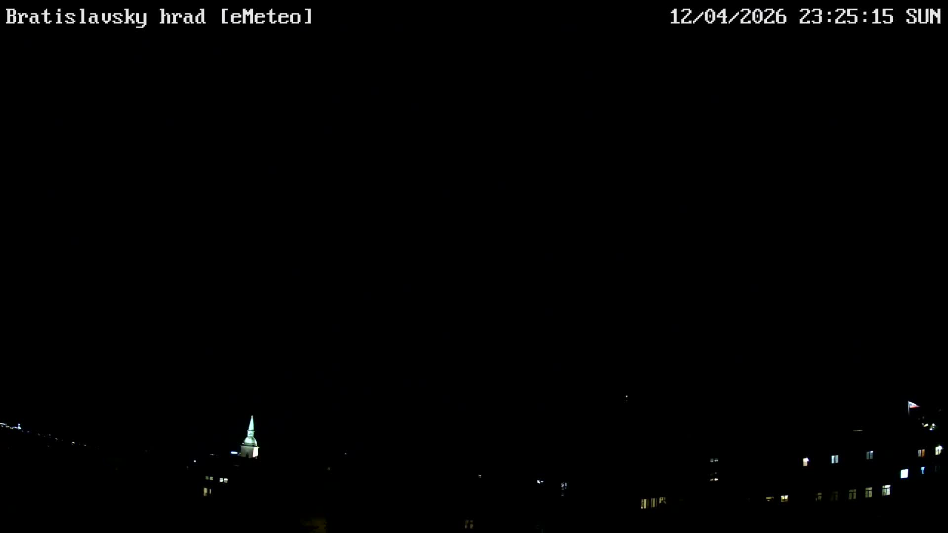Bratislava, Bratislavský hrad (Bratislava Castle) South View Live Cam - Stare Mesto, Okres Bratislava I, Bratislava, Slovakia