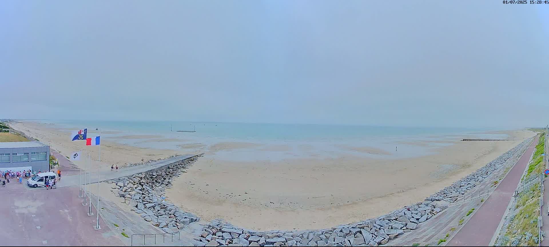 Pirou Plage Static Live Cam - Coutances, Manche, Normandie, France