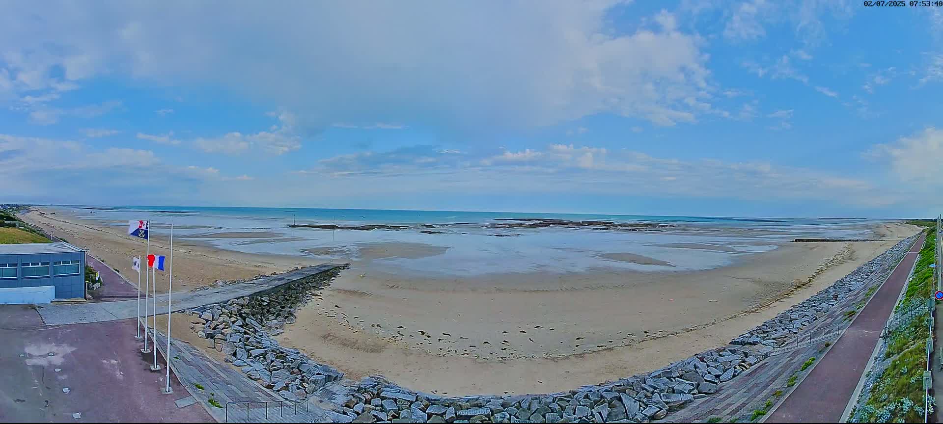 Pirou Plage Static Live Cam - Coutances, Manche, Normandie, France