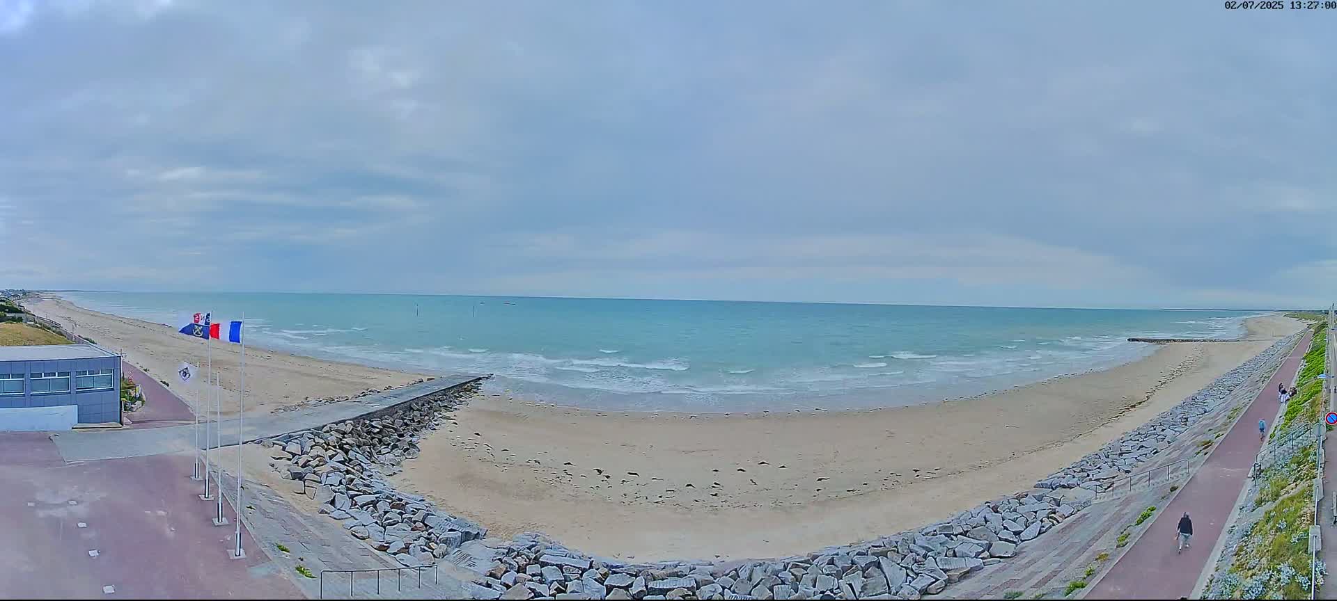 Pirou Plage Static Live Cam - Coutances, Manche, Normandie, France