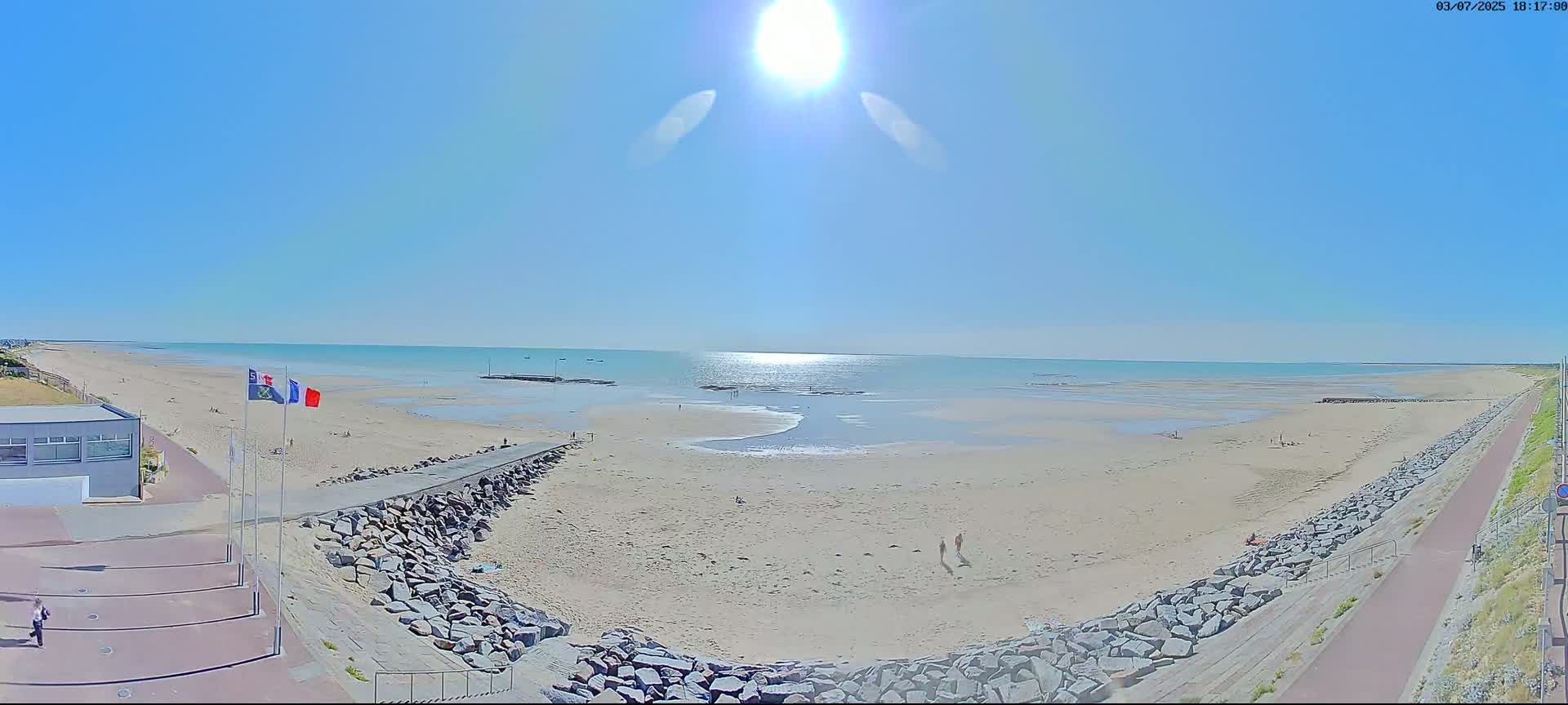 Pirou Plage Static Live Cam - Coutances, Manche, Normandie, France