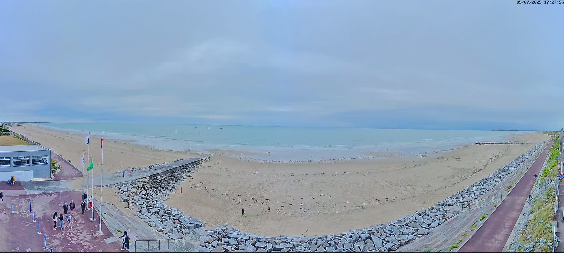 Pirou Plage Static Live Cam - Coutances, Manche, Normandie, France