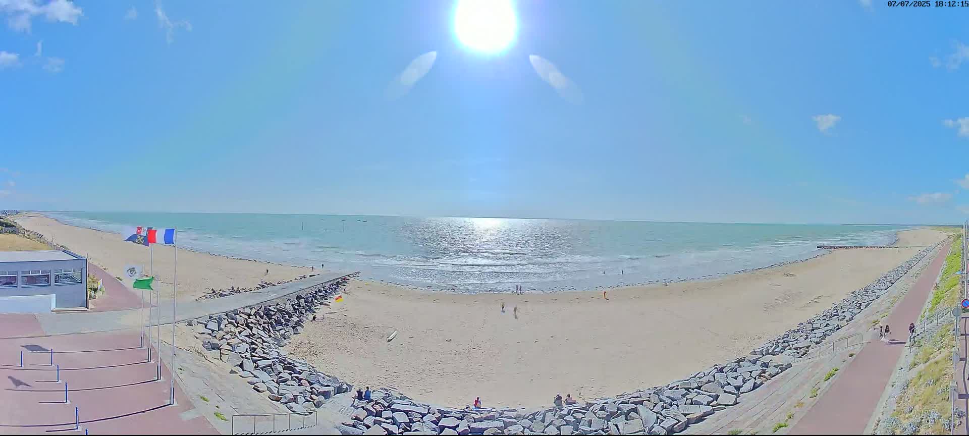 Pirou Plage Static Live Cam - Coutances, Manche, Normandie, France