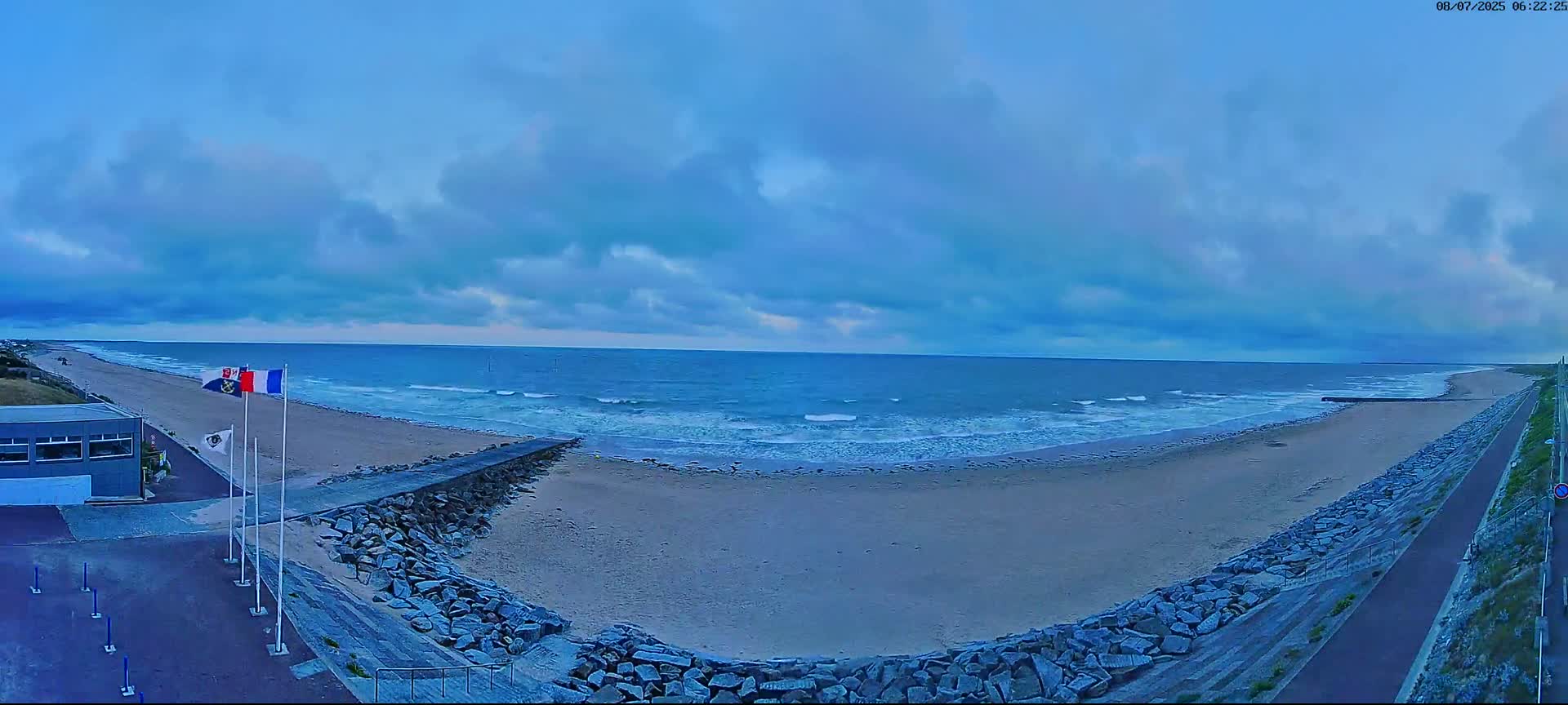 Pirou Plage Static Live Cam - Coutances, Manche, Normandie, France