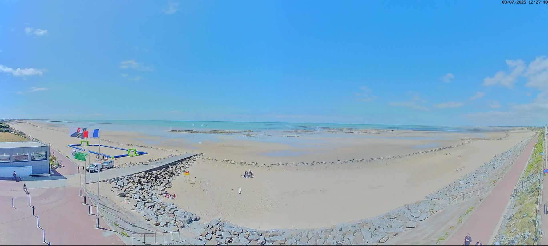 Pirou Plage Static Live Cam - Coutances, Manche, Normandie, France