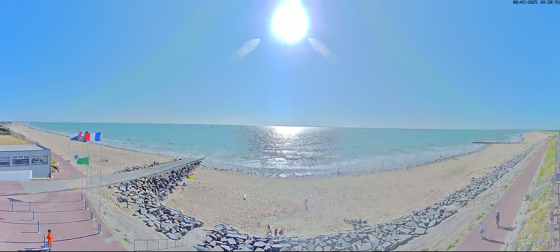 Pirou Plage Static Live Cam - Coutances, Manche, Normandie, France