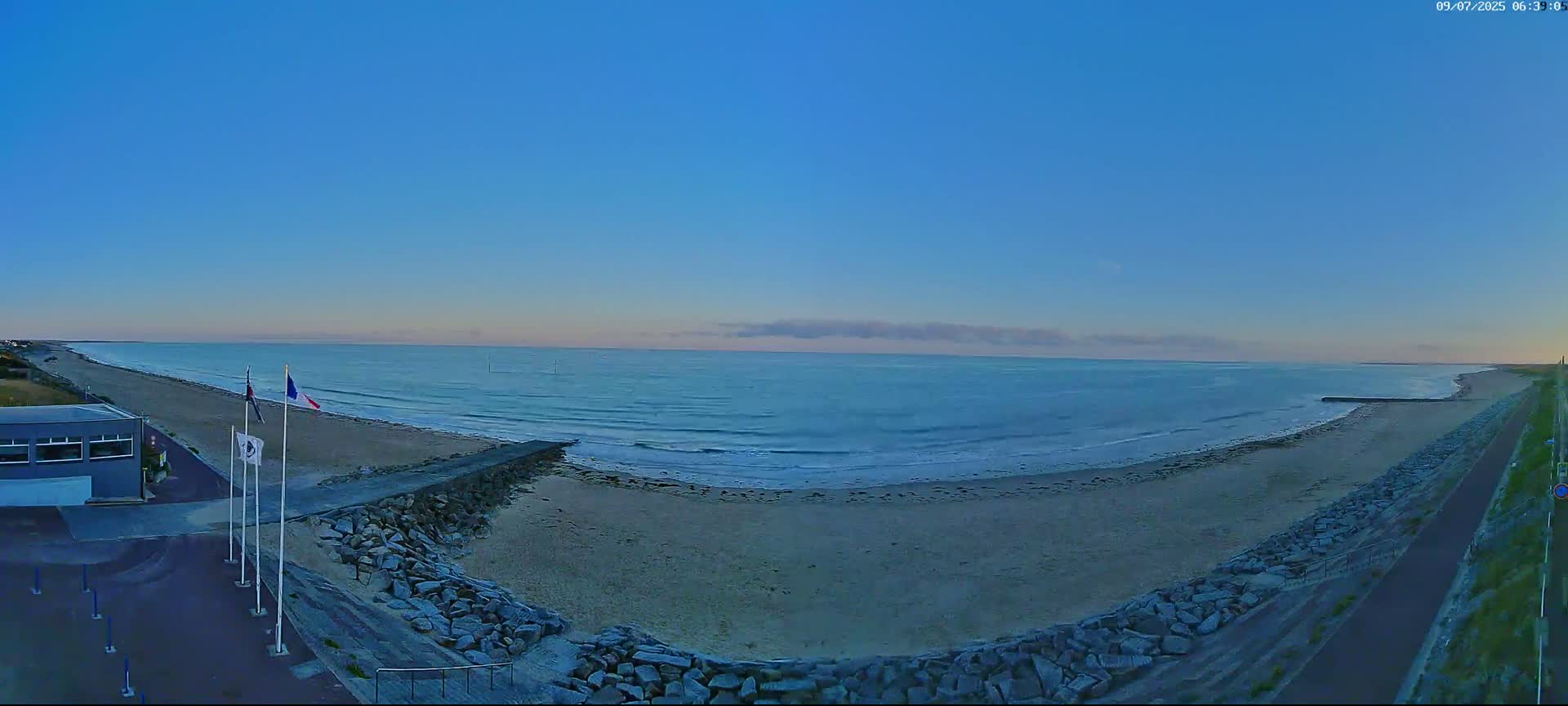 Pirou Plage Static Live Cam - Coutances, Manche, Normandie, France