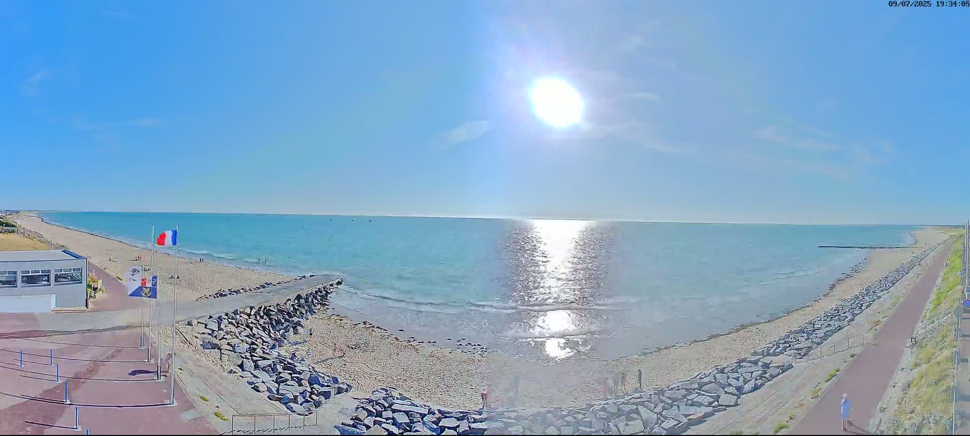 Pirou Plage Static Live Cam - Coutances, Manche, Normandie, France