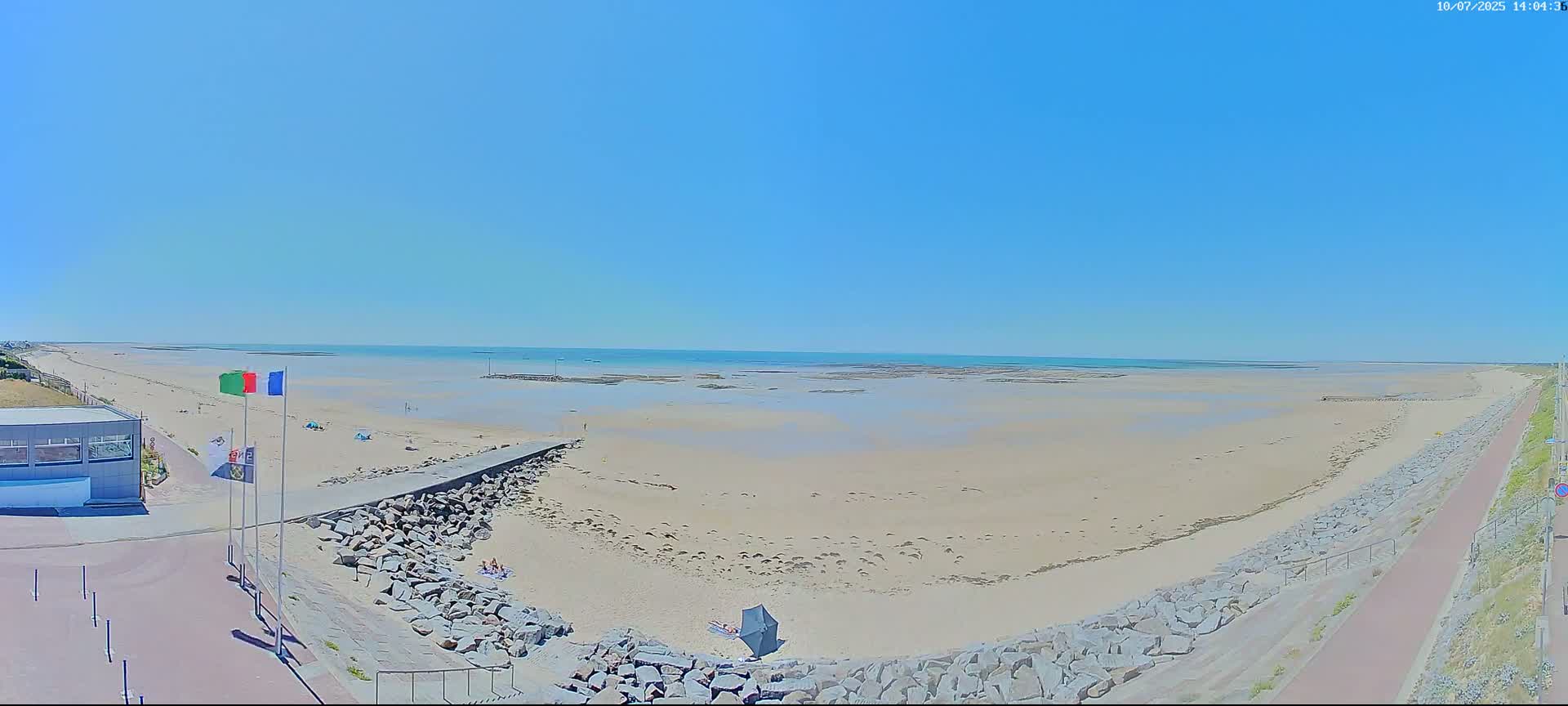 Pirou Plage Static Live Cam - Coutances, Manche, Normandie, France