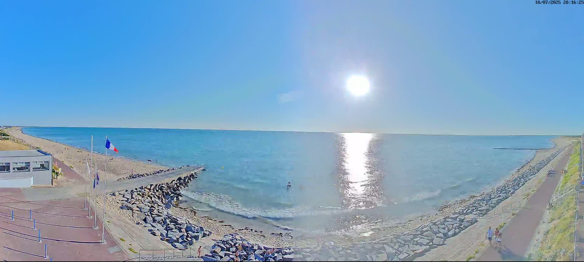 Pirou Plage Static Live Cam - Coutances, Manche, Normandie, France