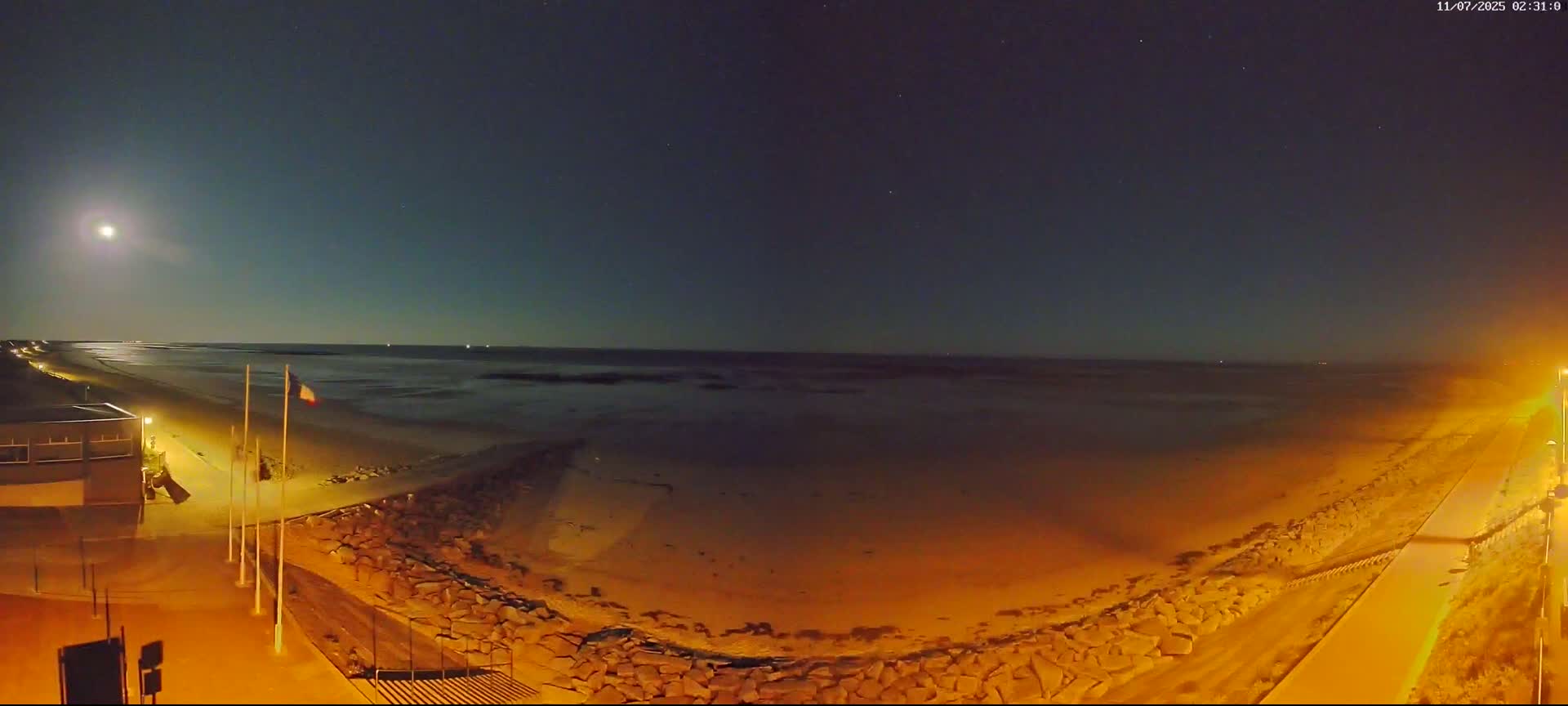 Pirou Plage Static Live Cam - Coutances, Manche, Normandie, France