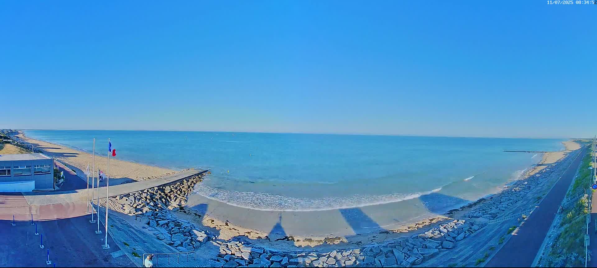 Pirou Plage Static Live Cam - Coutances, Manche, Normandie, France