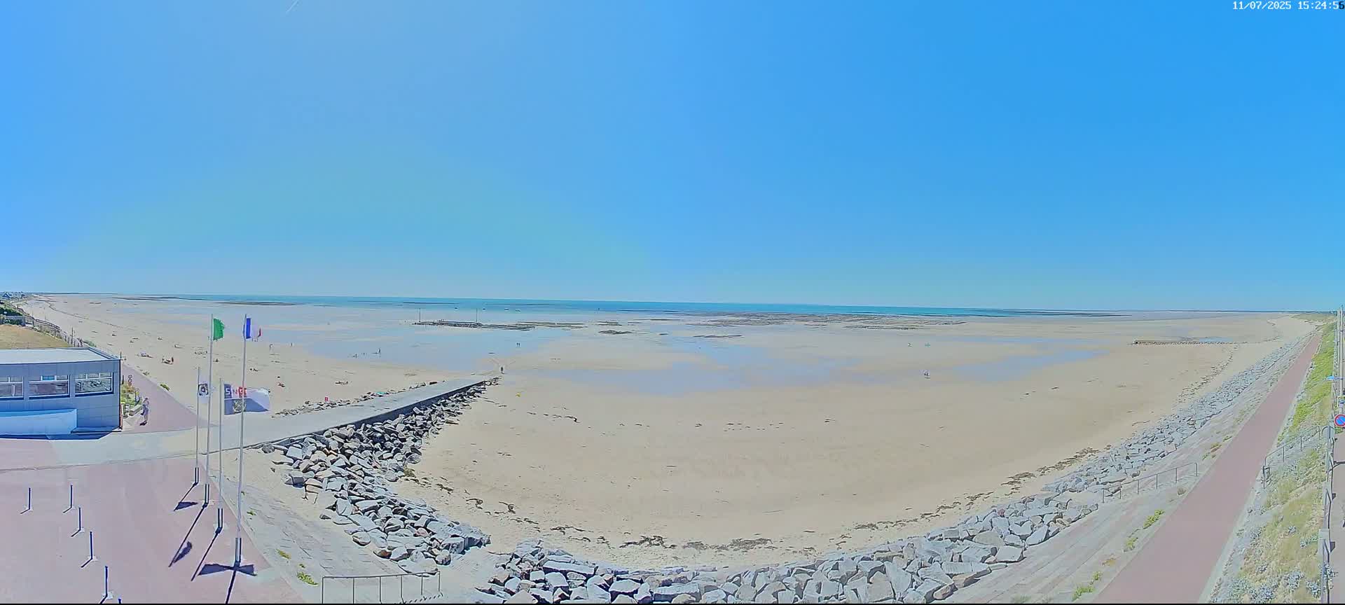 Pirou Plage Static Live Cam - Coutances, Manche, Normandie, France