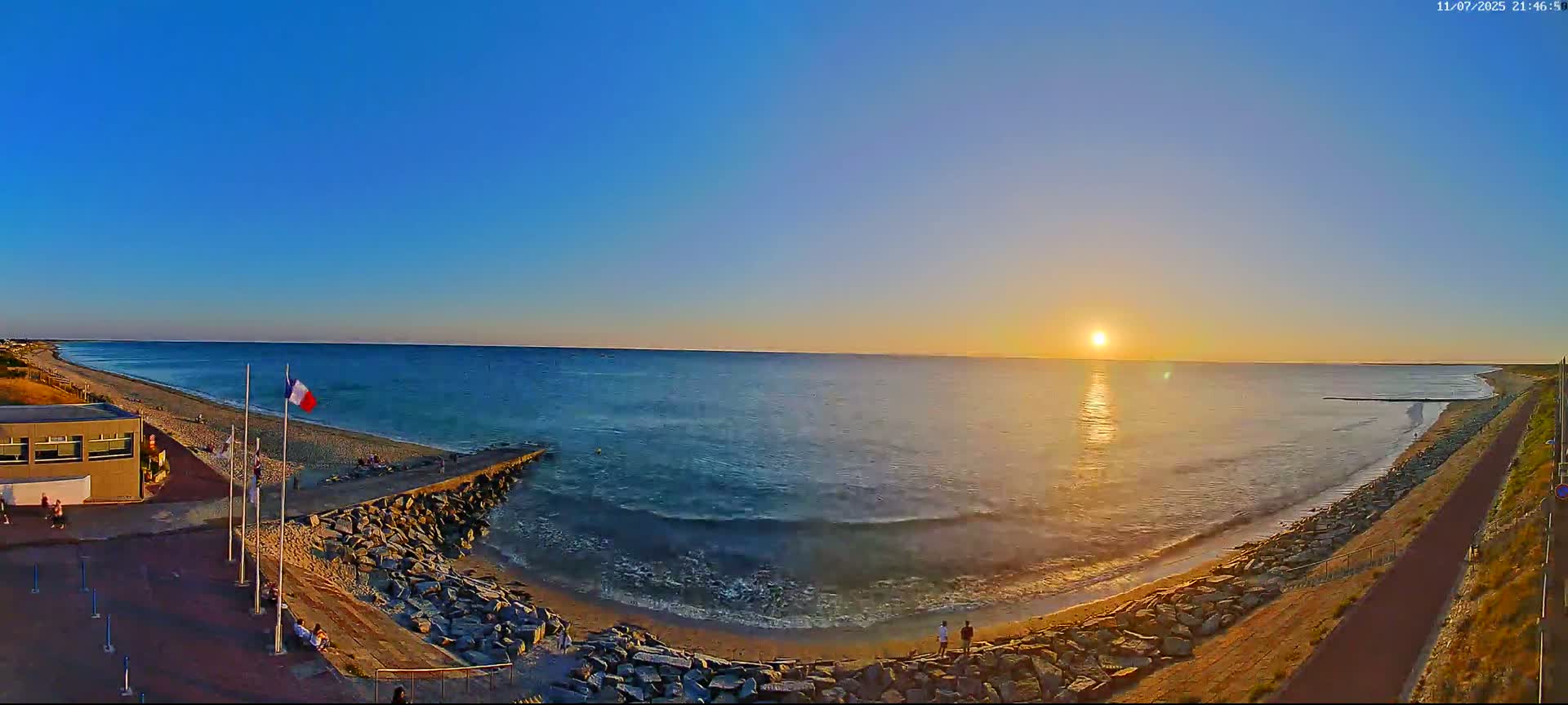 Pirou Plage Static Live Cam - Coutances, Manche, Normandie, France
