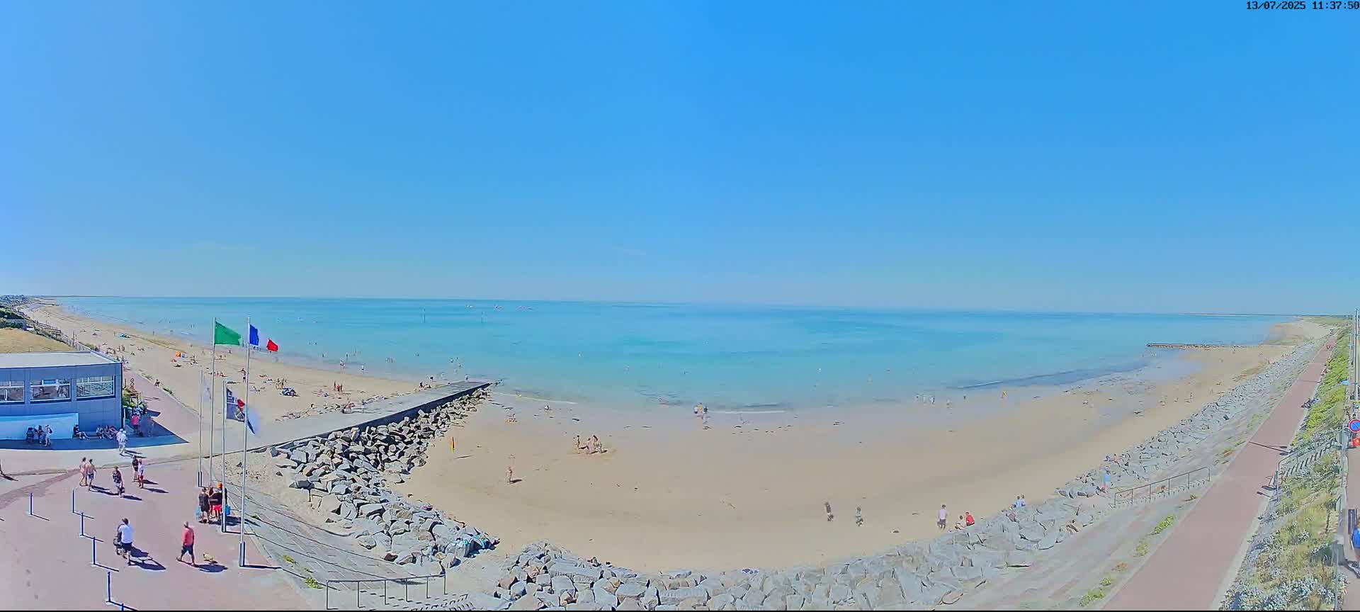 Pirou Plage Static Live Cam - Coutances, Manche, Normandie, France
