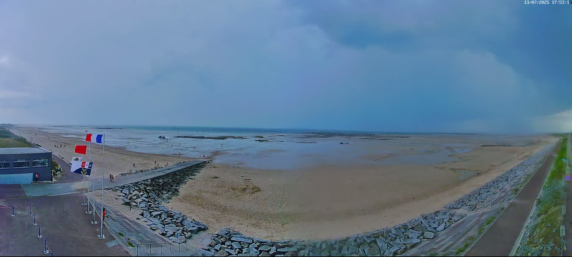 Pirou Plage Static Live Cam - Coutances, Manche, Normandie, France