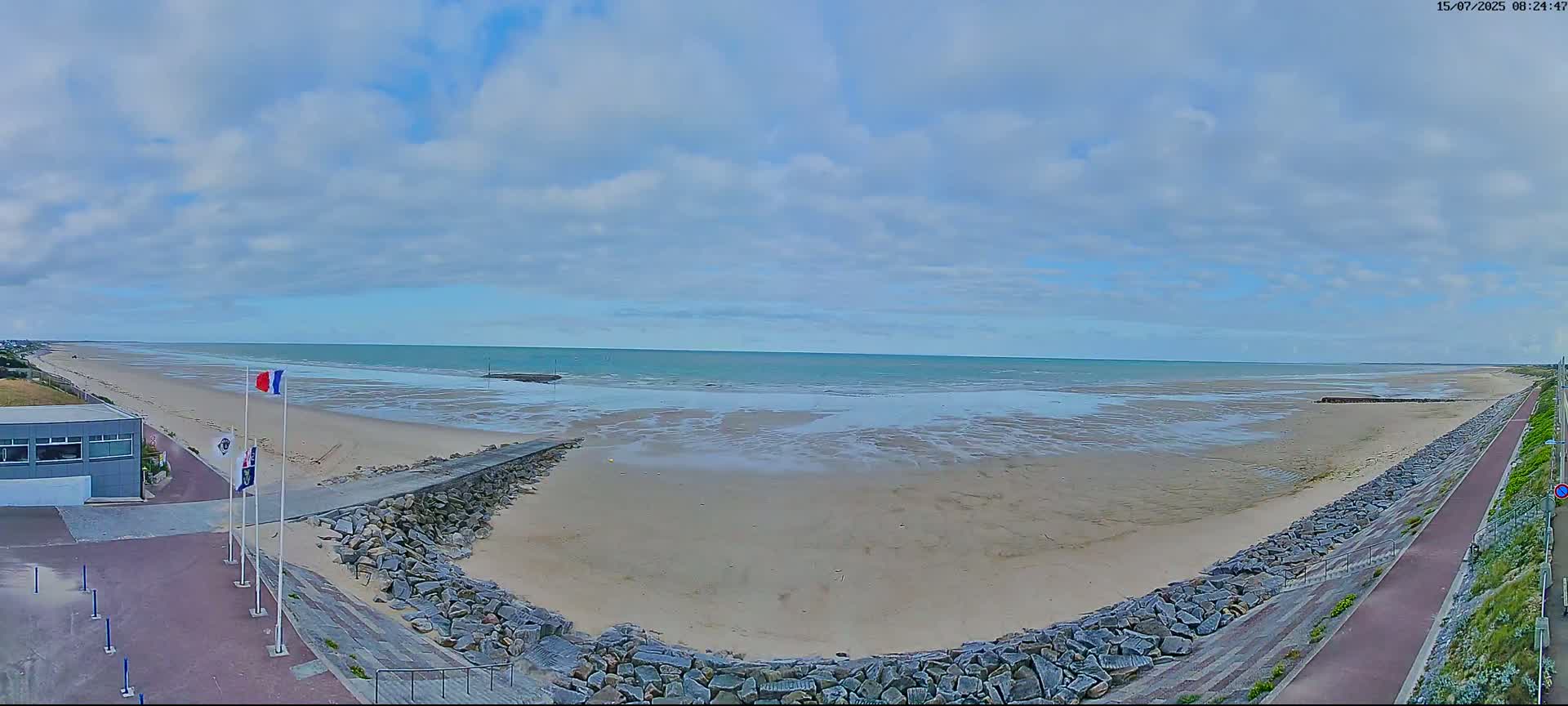 Pirou Plage Static Live Cam - Coutances, Manche, Normandie, France