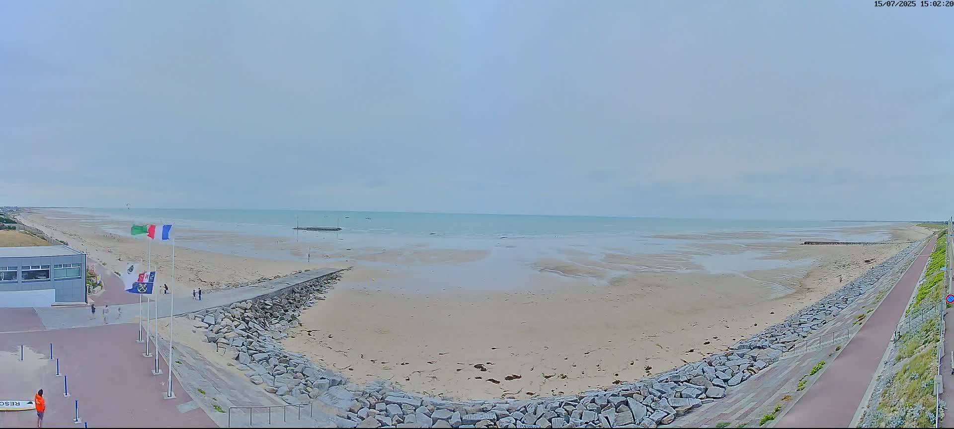 Pirou Plage Static Live Cam - Coutances, Manche, Normandie, France