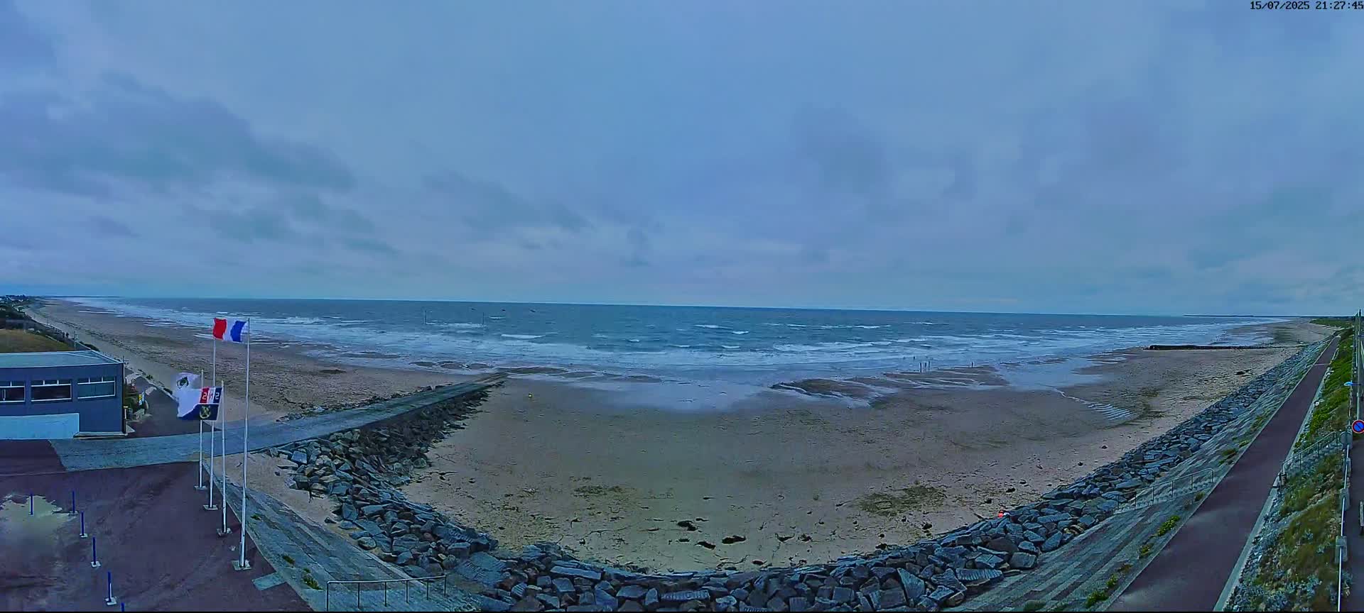 Pirou Plage Static Live Cam - Coutances, Manche, Normandie, France
