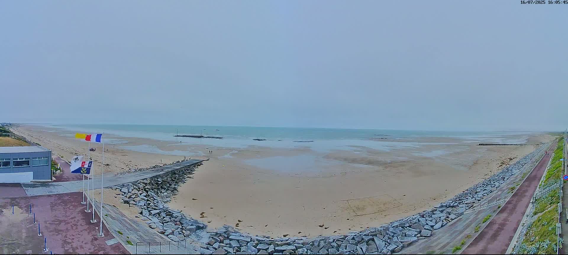 Pirou Plage Static Live Cam - Coutances, Manche, Normandie, France