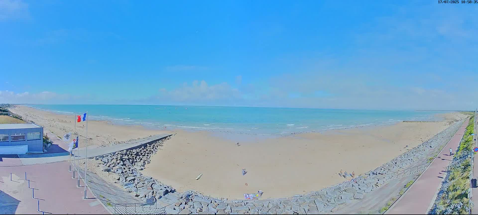 Pirou Plage Static Live Cam - Coutances, Manche, Normandie, France