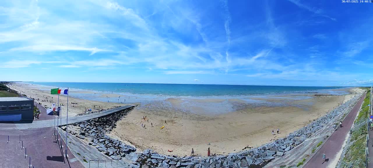 Pirou Plage Static Live Cam - Coutances, Manche, Normandie, France