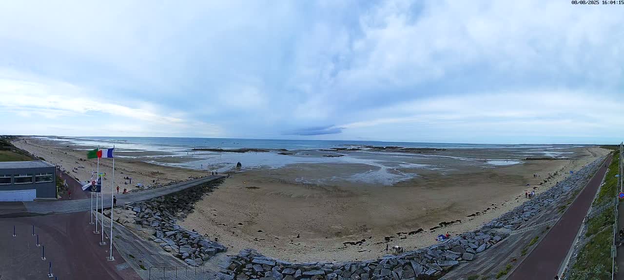 Pirou Plage Static Live Cam - Coutances, Manche, Normandie, France