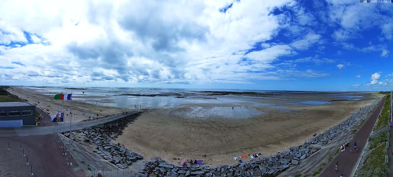 Pirou Plage Static Live Cam - Coutances, Manche, Normandie, France