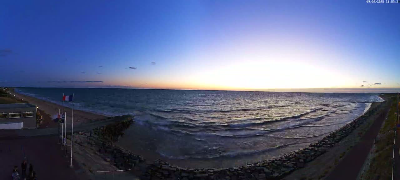 Pirou Plage Static Live Cam - Coutances, Manche, Normandie, France