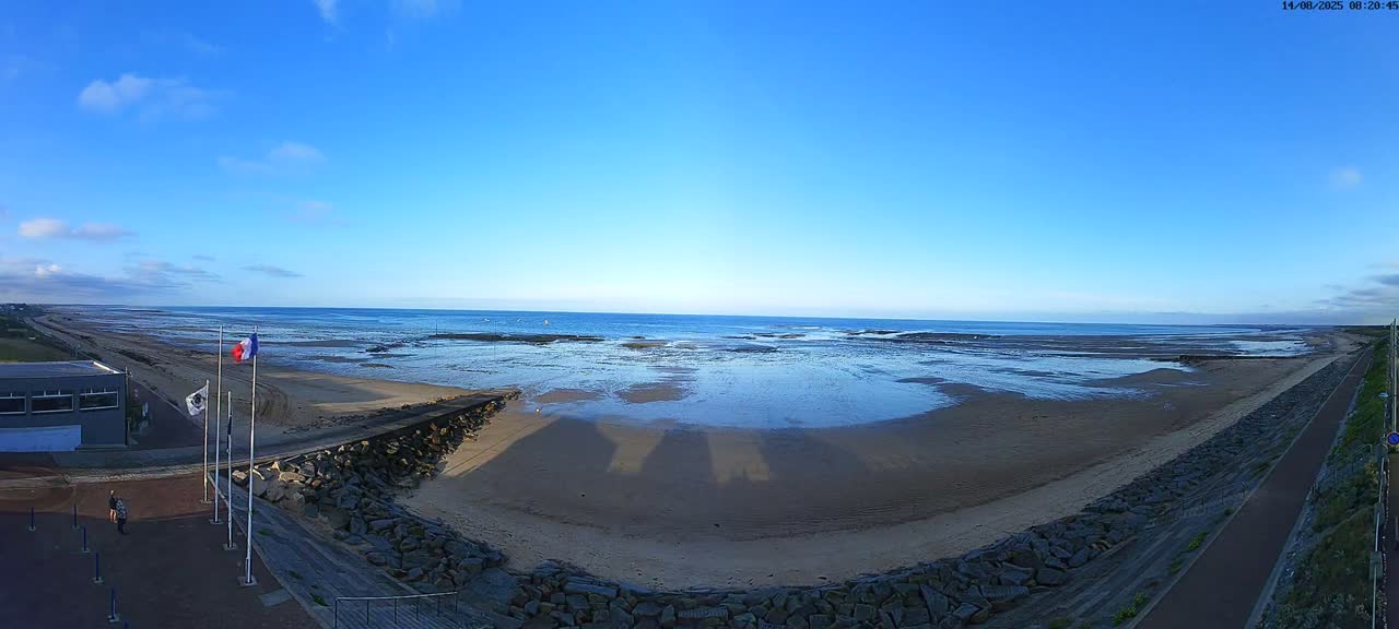 Pirou Plage Static Live Cam - Coutances, Manche, Normandie, France